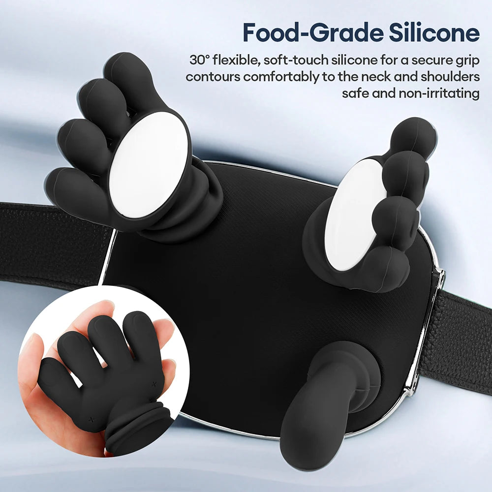 4D Bionic Finger Neck Shoulder Massager Wireless Neck Cervical Trapezius Kneading Massage Shawl Brushless Motor Neck masajeador