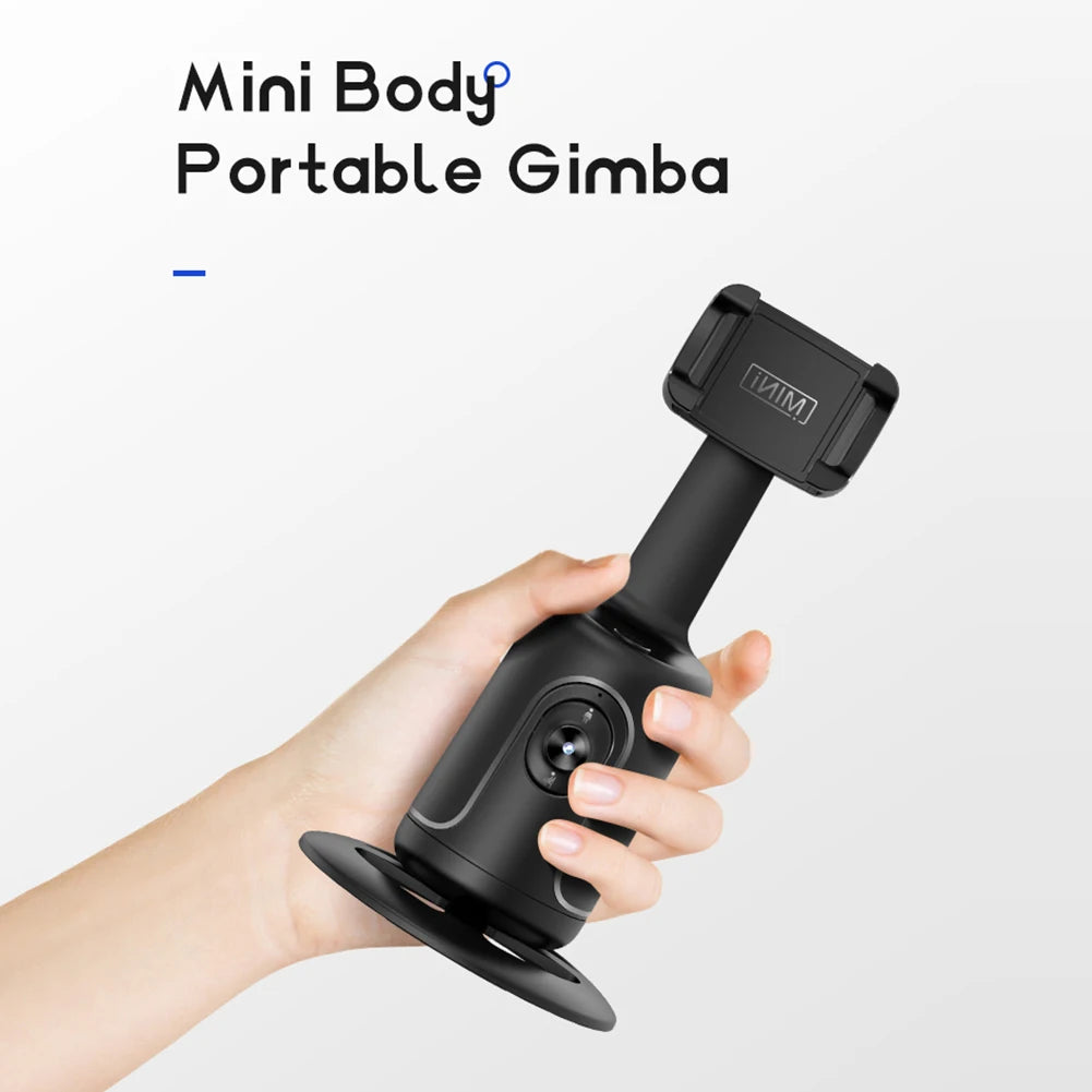 Auto Face Tracking Gimbal 360 Rotation Desktop Tracking Gimbal Selfie Stick Tripod for Smartphone Video Vlog Auto Phone Holder
